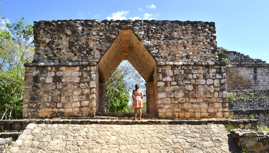 Sitio arqueológico Ek Balam, "estrella jaguar" en Yucatán