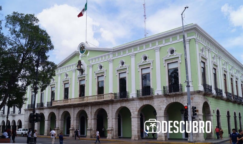 El Palacio de gobierno de Mérida fue construido entre 1883 y 1892 como casa para los gobernadores y jefes del estado de Yucatán