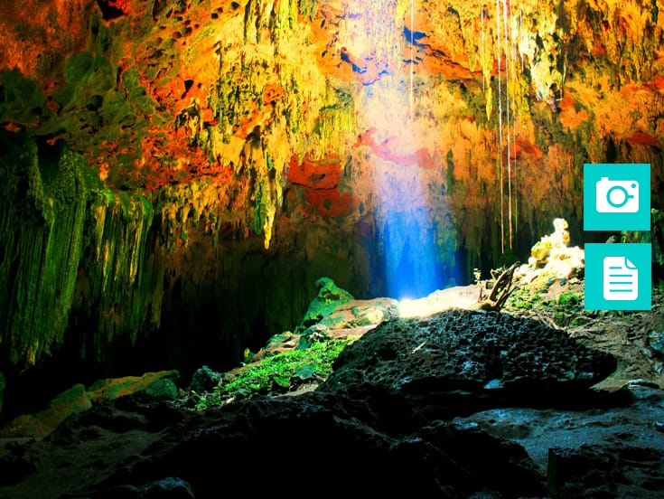 Conoce las maravillosas grutas de la Península de Yucatán 
