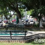 Imágenes del parque de Santiago en el Centro Histórico de Mérida