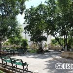 Imágenes del parque de Santiago en el Centro Histórico de Mérida
