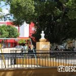 Imágenes del parque de Santiago en el Centro Histórico de Mérida