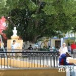 Imágenes del parque de Santiago en el Centro Histórico de Mérida