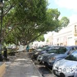 Imágenes del parque de Santiago en el Centro Histórico de Mérida