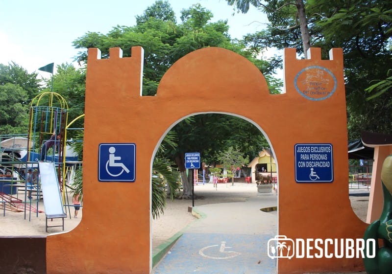 El parque del Centenario cuenta con espacios para discapacitados