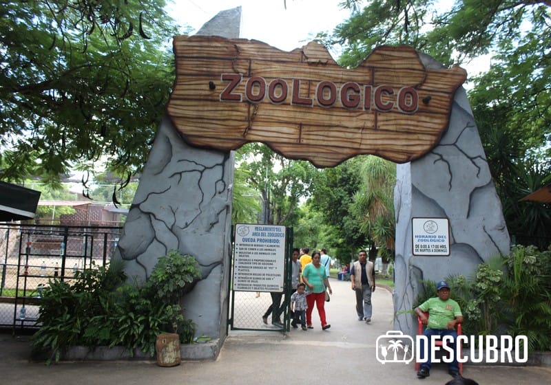 Imagen de la entrada al área de animales. El parque Zoológico del Centenario está ubicado en Avenida Itzaes con 59