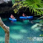 Un viaje al Caribe mexicano debe incluir la visita a alguno de los cientos de cenotes o cavernas acuáticas disponibles en los más de 120 kilómetros de franja costera entre Cancún y Tulum, como los que alberga el parque ecológico Kantun Chi.- Foto de Notimex / Francisco Gálvez