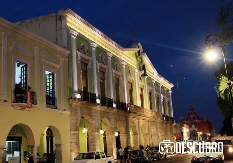 Foto del Palacio de Gobierno de Yucatán localizado en el centro histórico de Mérida