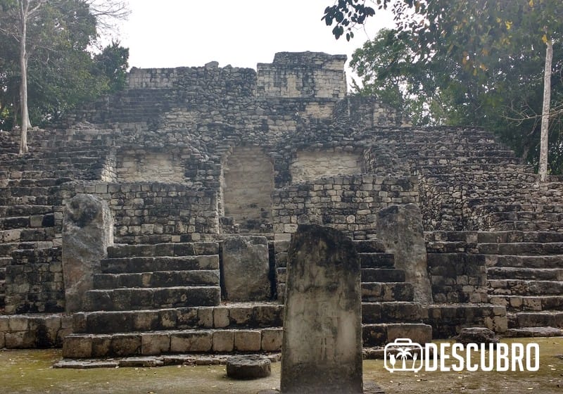 Imágenes de la zona arqueológica de Calakmul