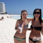 Disfrutando de las playas de Cancún
