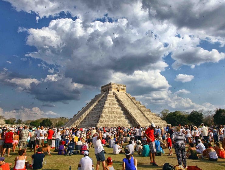 Equinoccio en Chichén Itzá, Yucatán.-Foto de desdeelbalcon.com