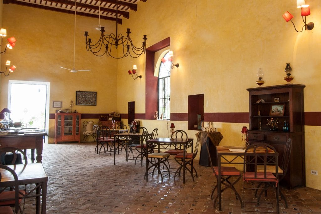 Restaurante de la Hacienda Santa Cruz.-Foto de www.haciendasantacruz.com