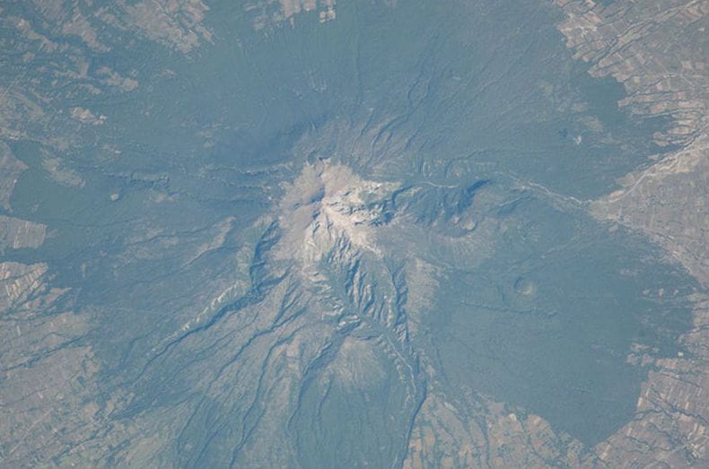 Pico de Orizaba en Veracruz.- Foto NASA