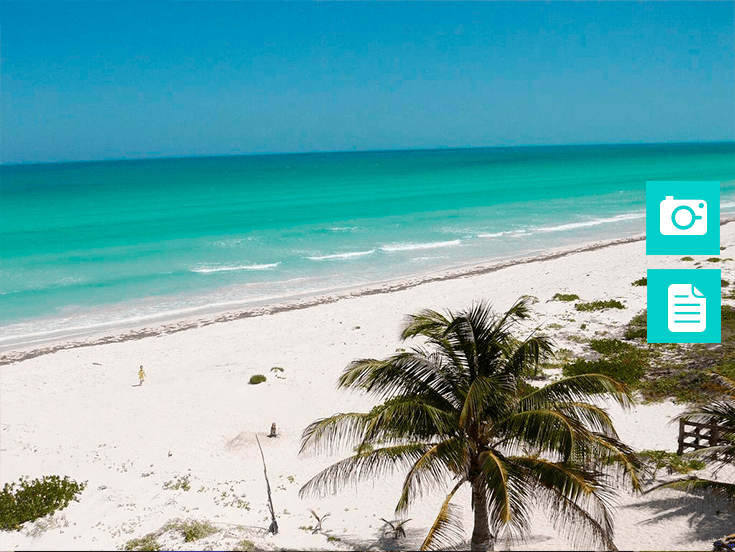 Foto de las playas de la península de Yucatán tomadas de Booking.com