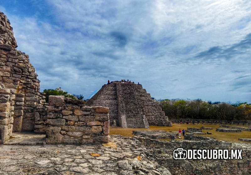La zona arqueológica de Mayapan es una edificación a escala de Chichén Itzá.