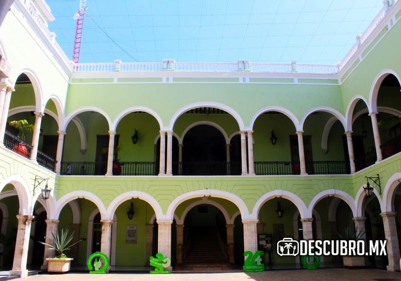 Fotografía del Palacio del Gobierno en Mérida