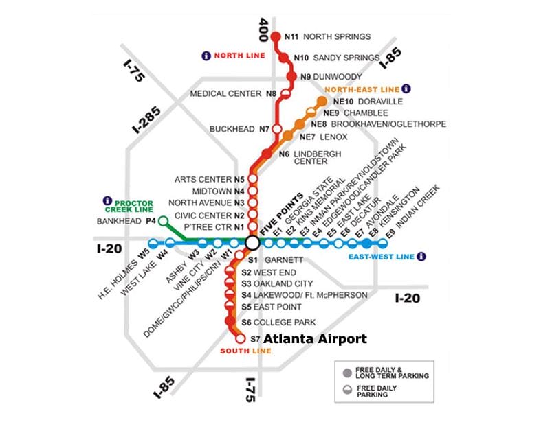 Así  es el mapa del metro de Atlanta, conoce las líneas de Marta. Luis Zapata