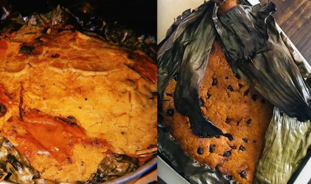 Pib o mucbipollo tradicional comida en Yucatán