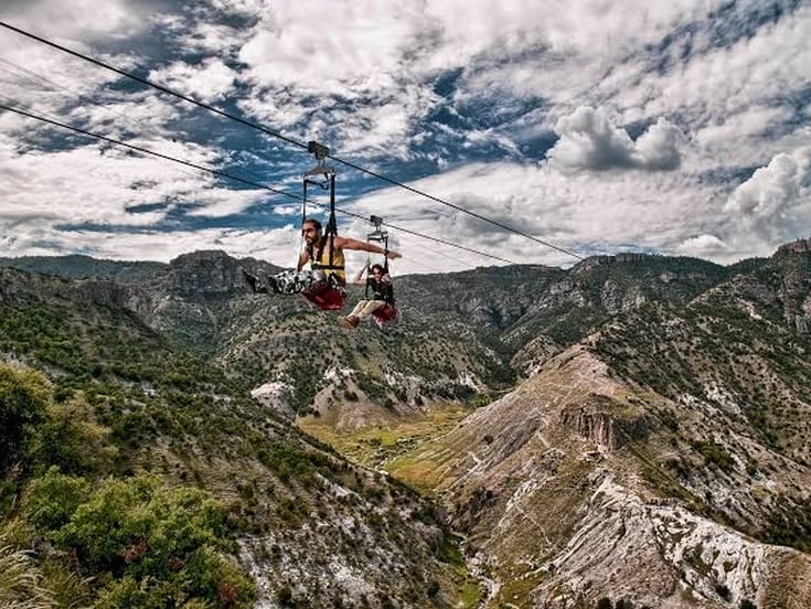 Las Barrancas del Cobre son parte de la oferta de turismo de aventura en México
