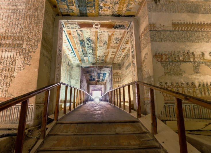 Recorrido virtual de la tumba del Faraón Ramsés en Egipto