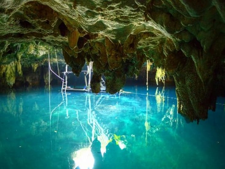 Cenote La Noria perteneciente a la ruta de cenotes de Puerto Morelos