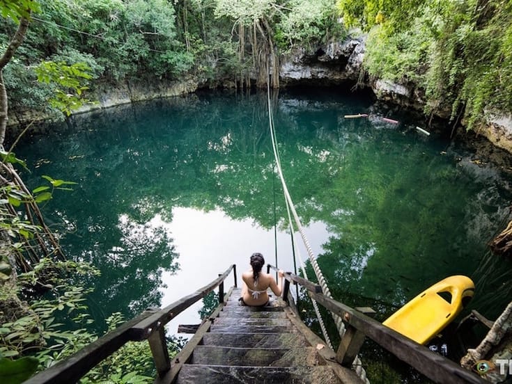 Cenote Verde Lucero de Puerto Morelos
