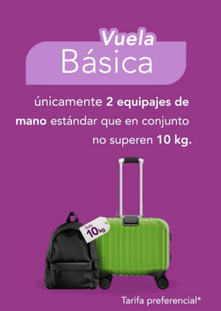 Entérate de las condiciones que cubre tu tarifa básica de Volaris.