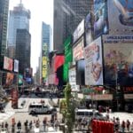 Rueda en Times Square