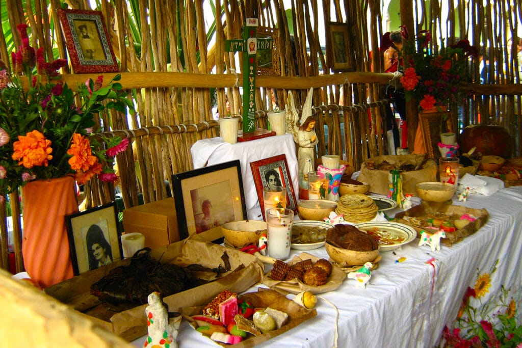 día de muertos altar