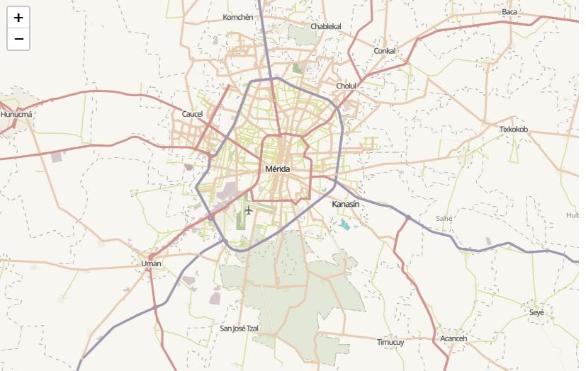 Mapa Mérida Yucatán