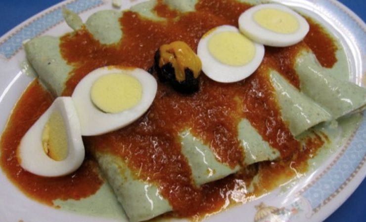 Papadzules manjar de Yucatán