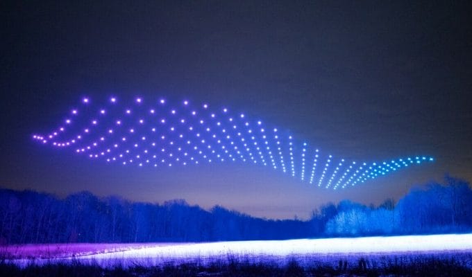 Noche Blanca, show de drones