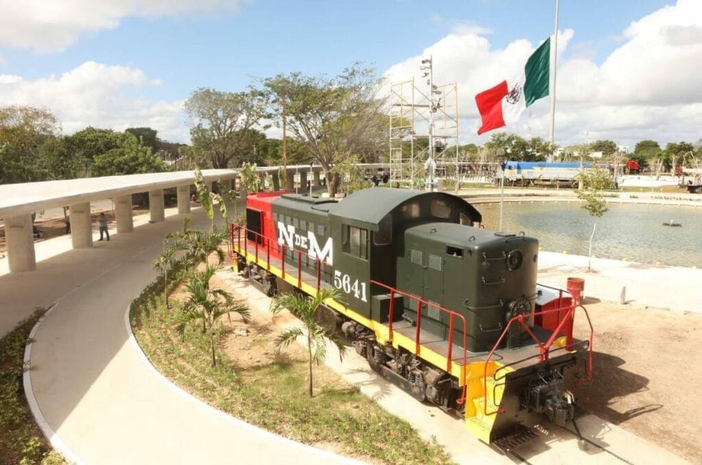 Parque de la Plancha Mérida esta ubicado en la antigua estación del ferrocarril