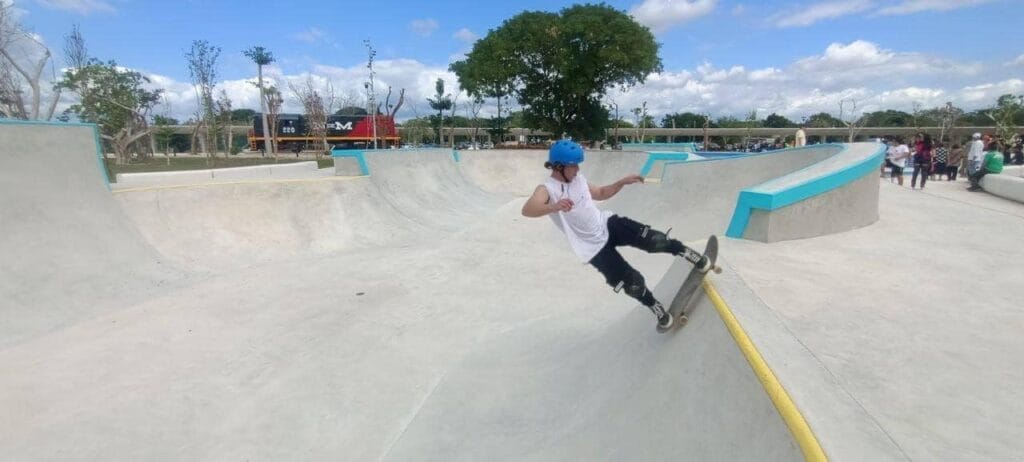 La pista de skate es un iman de visitantes