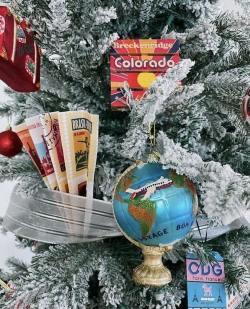 Como decorar tu árbol de navidad para no dejar de viajar el próximo año 