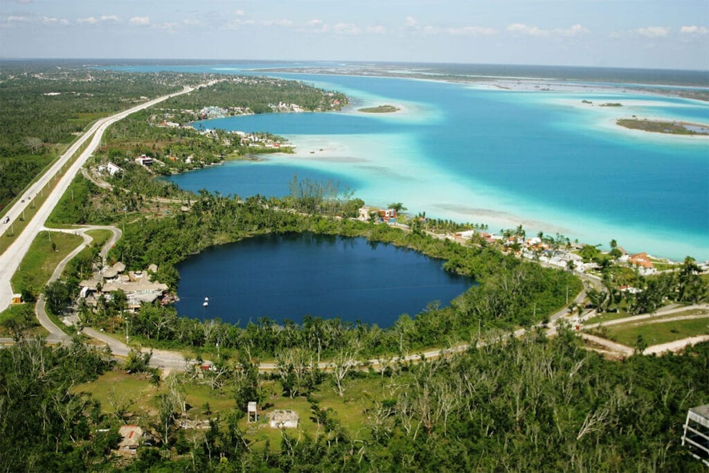 Vista aérea de Chetumal, en el estado de Quintana Roo