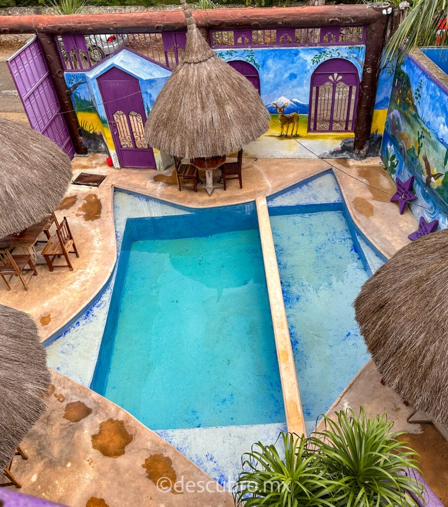 Vista de la piscina de estrella 