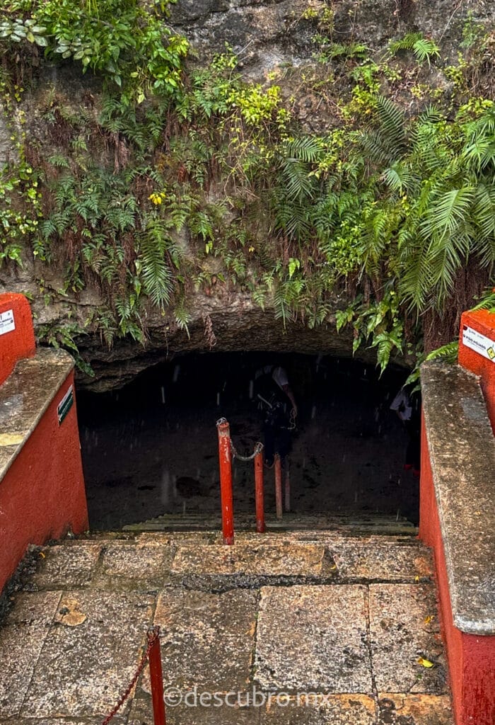 Entrada al Cenote Sambulá en Motul