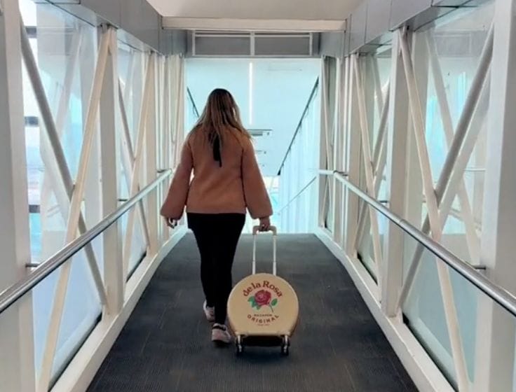 La maleta mazapán De la Rosa es una pieza de viaje que ha logrado acaparar la atención de los miles de usuarios de las redes sociales.