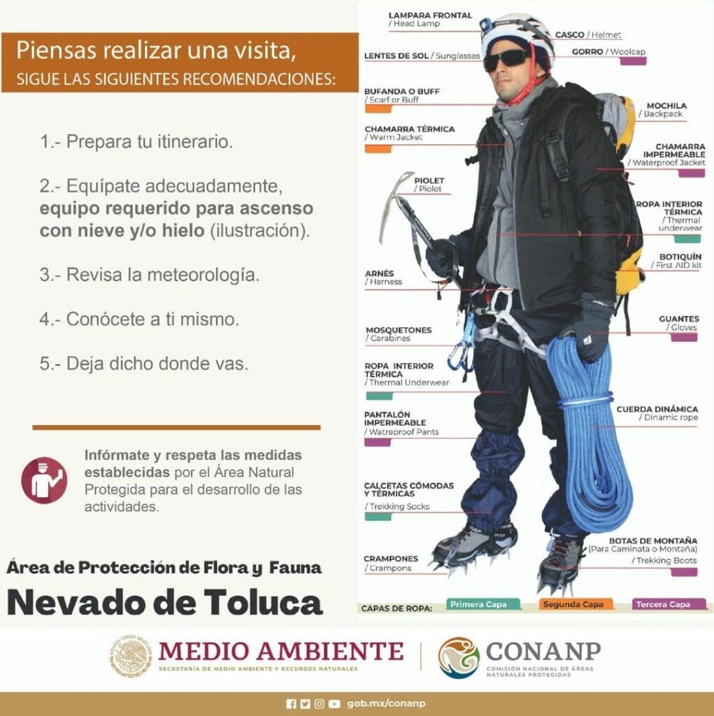 Conoce las principales recomendaciones oficiales para una visita segura al Nevado de Toluca