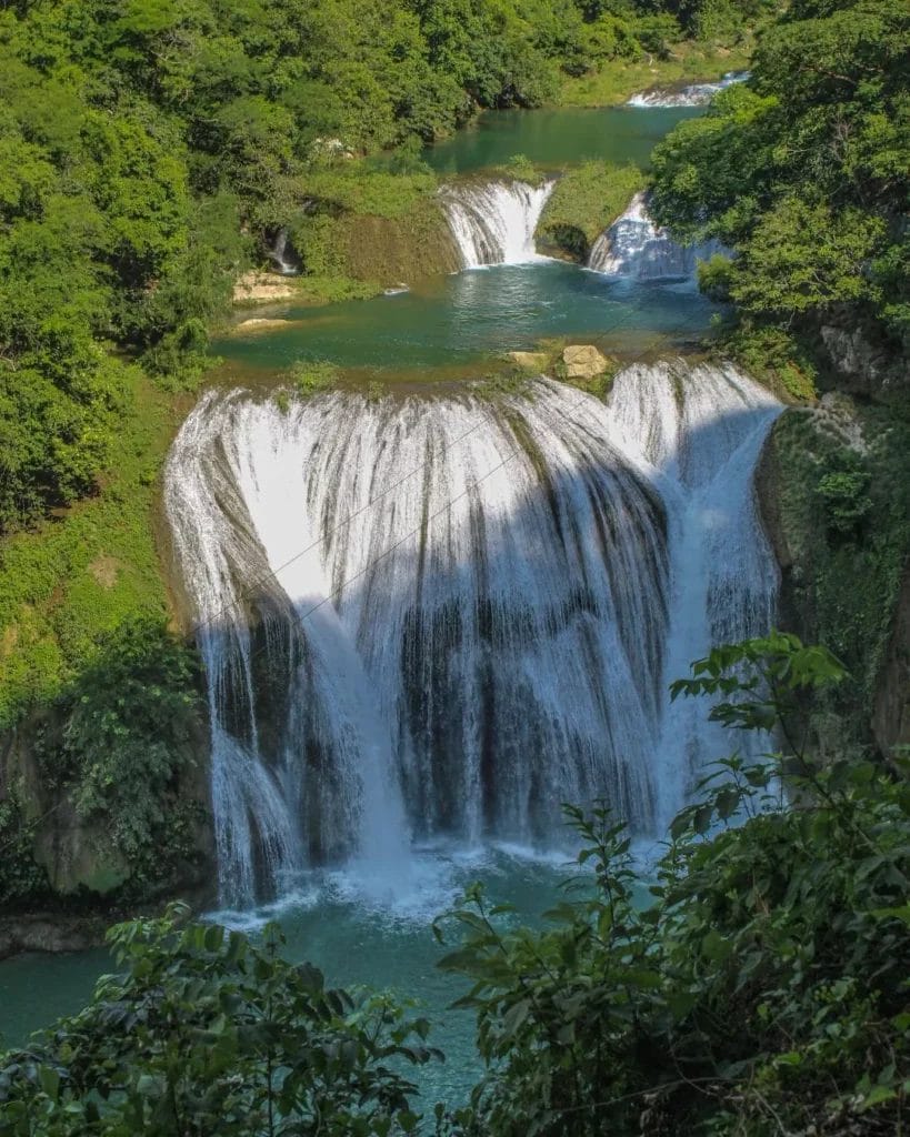 El río Micos es la última de una serie de nueve cascadas consecutivas en la Huasteca Potosina.