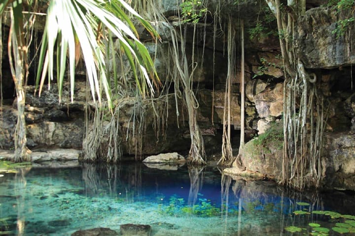 El cenote X-batún es uno de los más hermosos de Yucatán, por lo que ha sido escenario de grabaciones televisivas