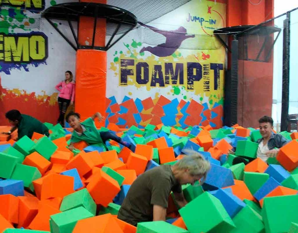 Xtreme Jumping es un lugar para hacer poing, poing, brinco y brinco 