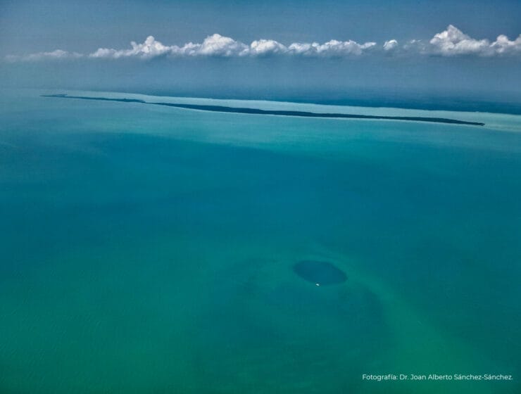 El agujero azul de Taam ja' localizado en la bahía de Chetumal, es el más profundo del mundo