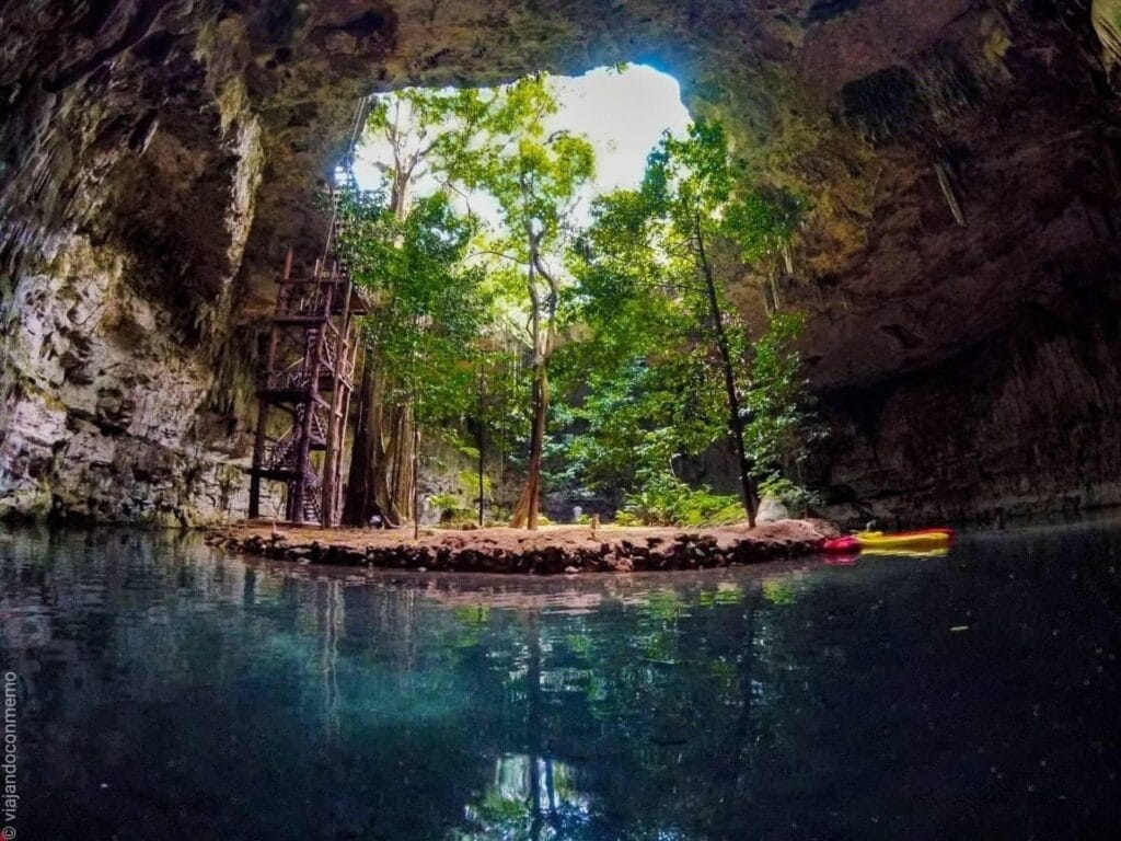 Así es el cenote Sac Aua, un recinto mágico para la aventura