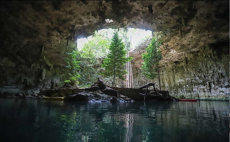 El cenote Sac Aua ha sido considerado como un sitio ceremonial maya